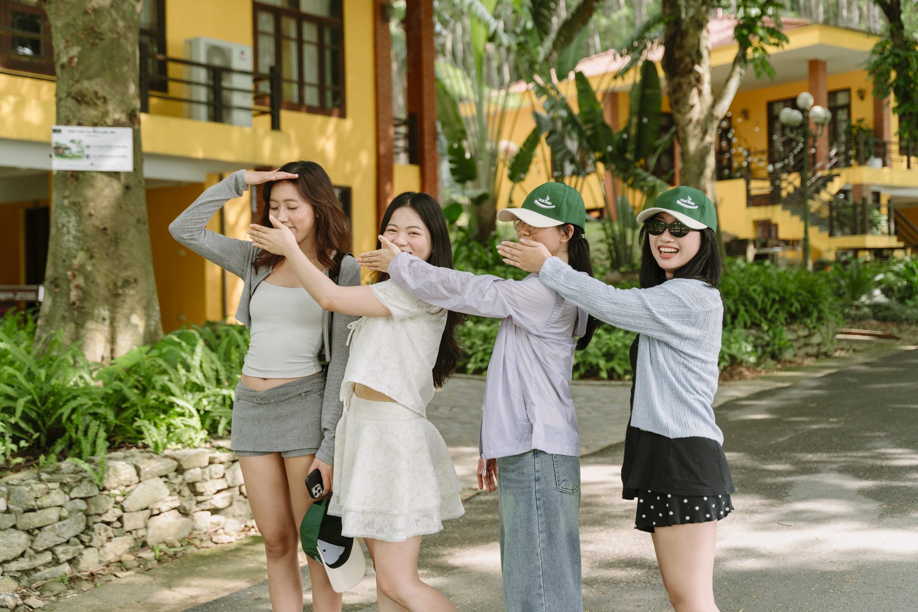 Một góc check-in trong khu nghỉ dưỡng